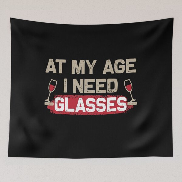 Item preview, At my age I need glasses funny slogan vintage  designed and sold by HStudioPrints.