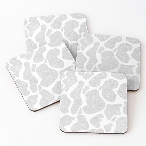 Item preview, Simple White Silver Large Cow Spots designed and sold by InovArtS.
