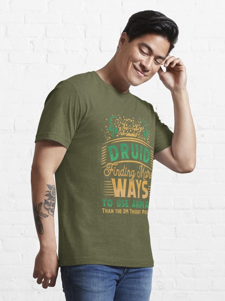 Classic Art Animal Dungeons Gaming Druid Finding More Ways T-Shirt