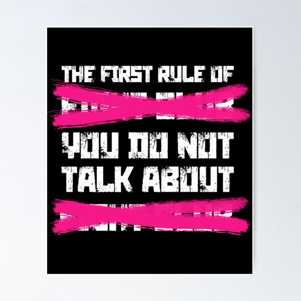 First Rule Of Fight Club Posters for Sale