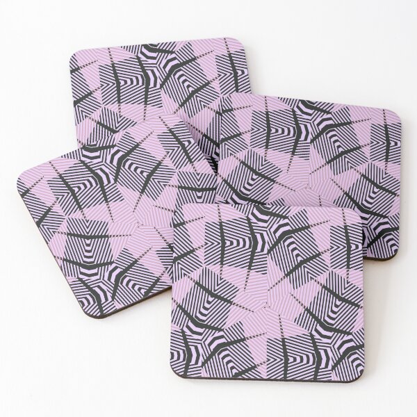 Artikelvorschau, Grafical black-pink tiles entworfen und verkauft von Roswitha Lorz.