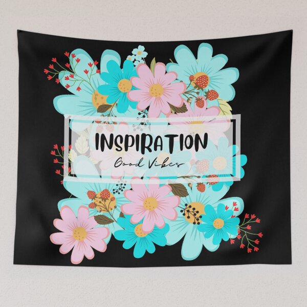 Item preview, Inspiration good vibes floral designed and sold by PuTaTeeShop.