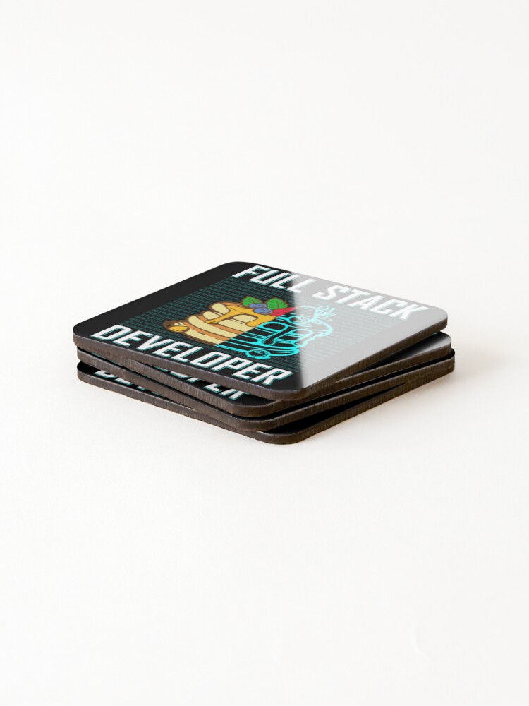Thumbnail 4 of 5, Coasters (Set of 4), Programming T-ShirtFull Stack Developer Funny Programming Computer designed and sold by PatriEva.