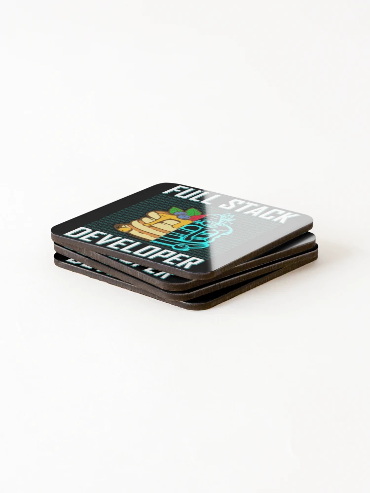 Thumbnail 4 of 5, Coasters (Set of 4), Programming T-ShirtFull Stack Developer Funny Programming Computer designed and sold by PatriEva.