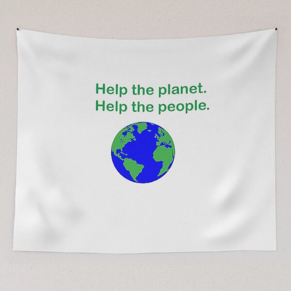 Item preview, Help the planet. Help the people. designed and sold by Michael Birchmore.