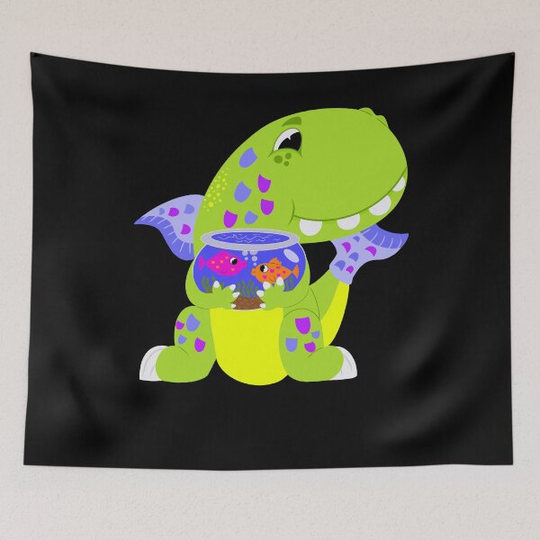 Item preview, Cute Pisces Zodiac Sign Fish Astrology T-Rex Dinosaur designed and sold by RJ-Art.