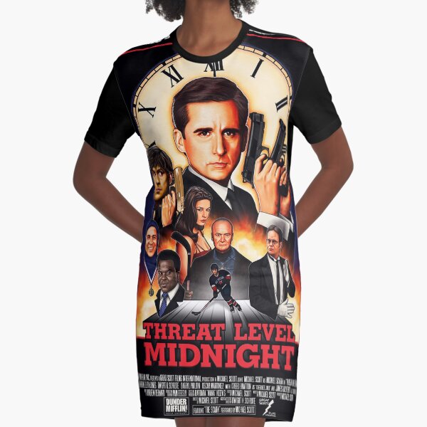 Niveau de menace minuit Robe t-shirt
