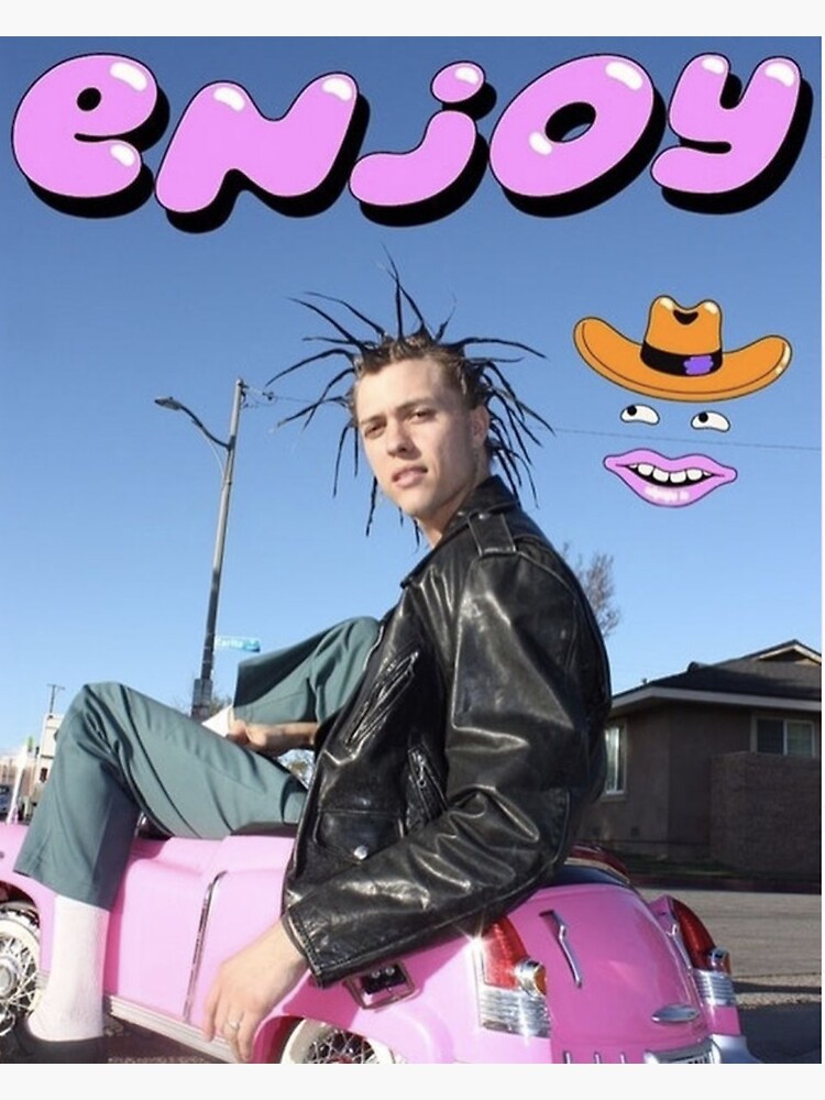 "Enjoy Small Car Big Wheels Album poster" Sticker for Sale by comradeshaq Redbubble