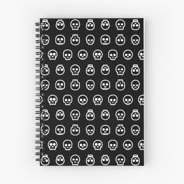 Item preview, Halloween Skull Black and White Pattern designed and sold by dass-art.