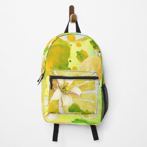 Item preview, Lemon Lime Citrus with Blossoms on Abstract Yellow and Green Background (4of4) designed and sold by DzineVine.