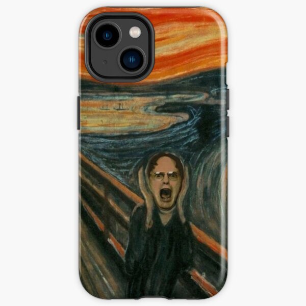 Peinture Dwight Schrute Scream Coque antichoc iPhone