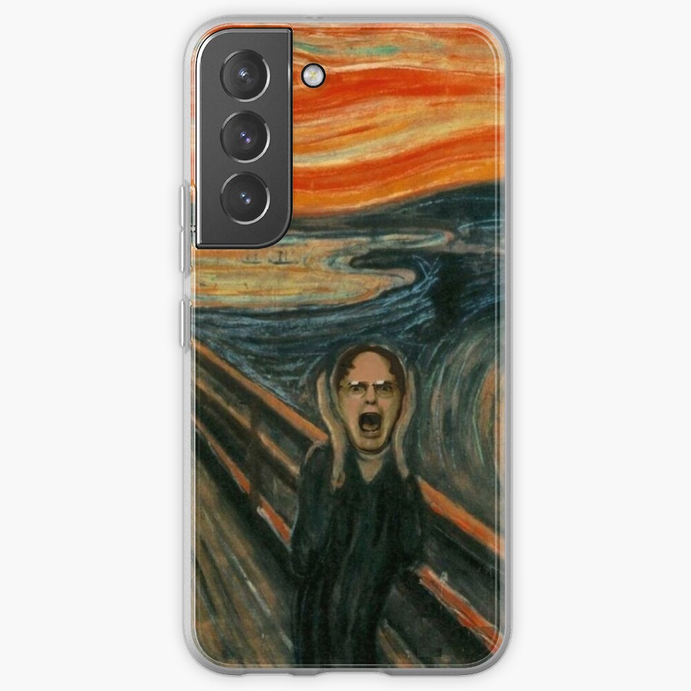 Disover Dw Schrute Scream Painting | Samsung Galaxy Phone Case