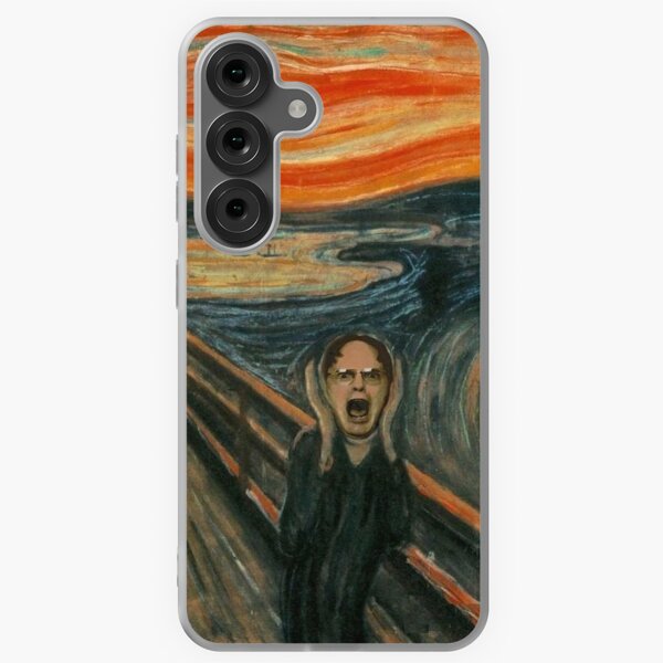 Vista previa del artículo con la obra «Pintura del grito de Dwight Schrute», diseñado y vendido por Flakey-.