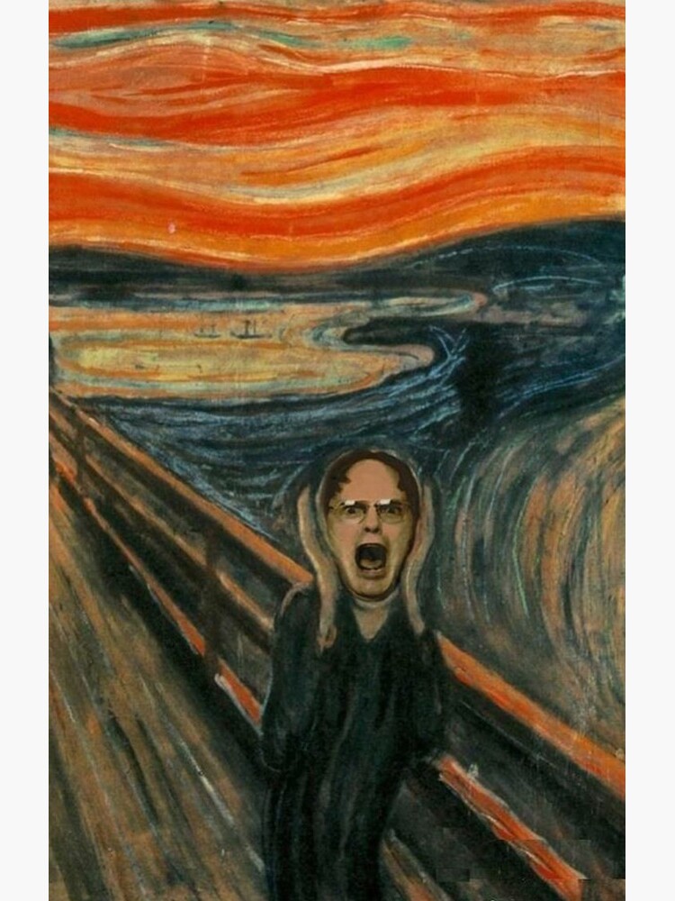 Discover Dw Schrute Scream Painting | Samsung Galaxy Phone Case
