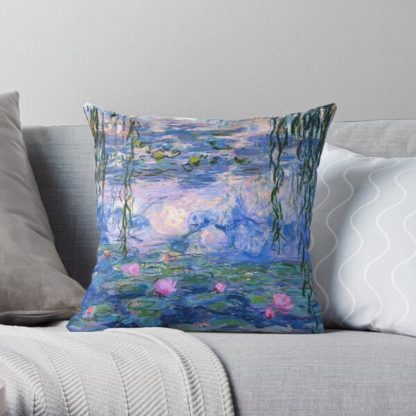 Water Lilies - Claude Monet Throw Pillow