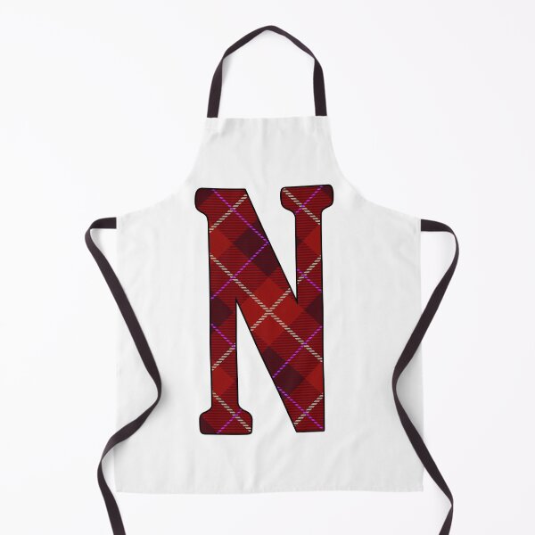 Item preview, Red Tartan Letter N designed and sold by Trinket-Trickster.