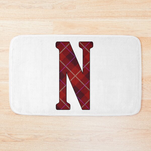 Item preview, Red Tartan Letter N designed and sold by Trinket-Trickster.