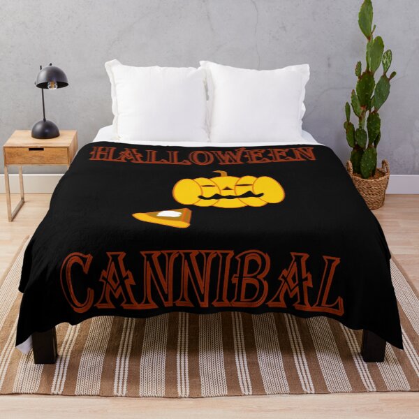 Item preview, Halloween cannibal Jack O' lantern eating pumpkin pie designed and sold by CottagePop.