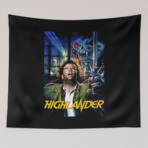 Item preview, Modern Action Fantasy Story Legendary Thirst Highlander Movie Original Poster Artwork 1985 Amelie L designed and sold by JustuHighlander.