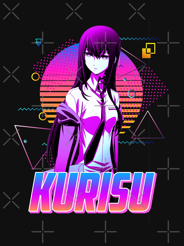 Kurisu Makise Retro Art T Shirt For Sale By Lahcenbamouh Redbubble Kurisu T Shirts 3614