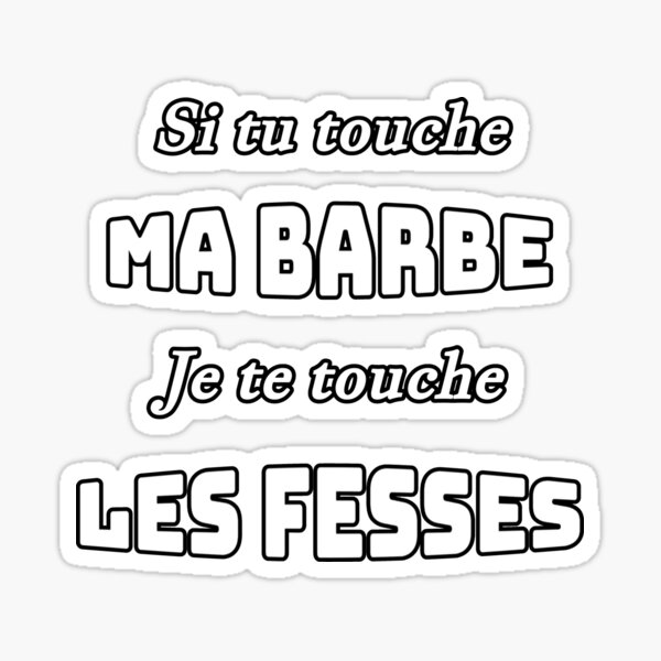  Sticker-BBQ Interdit - Toucher Les Seins et Les Fesses