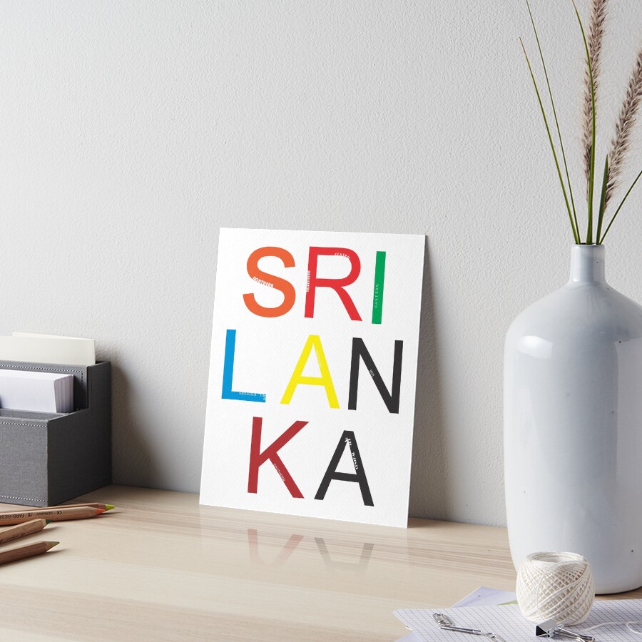 "Sri Lanka" Art Board Print for Sale by YasanthaVithana Redbubble