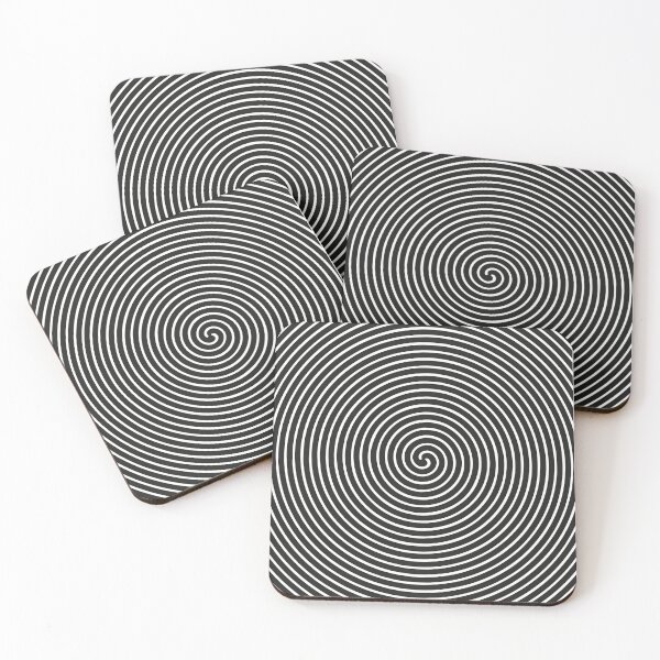 Item preview, Black And White Hypnotic Spiral designed and sold by artpirate.