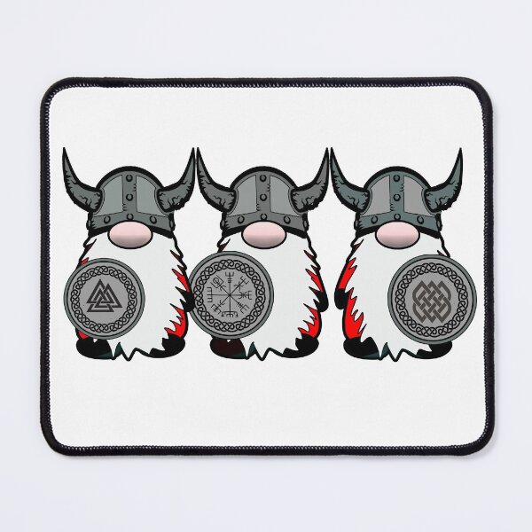 Item preview, Cute 3 Nordic Gnomes Viking Tomte Scandinavian Nisse designed and sold by funnytshirtemp.