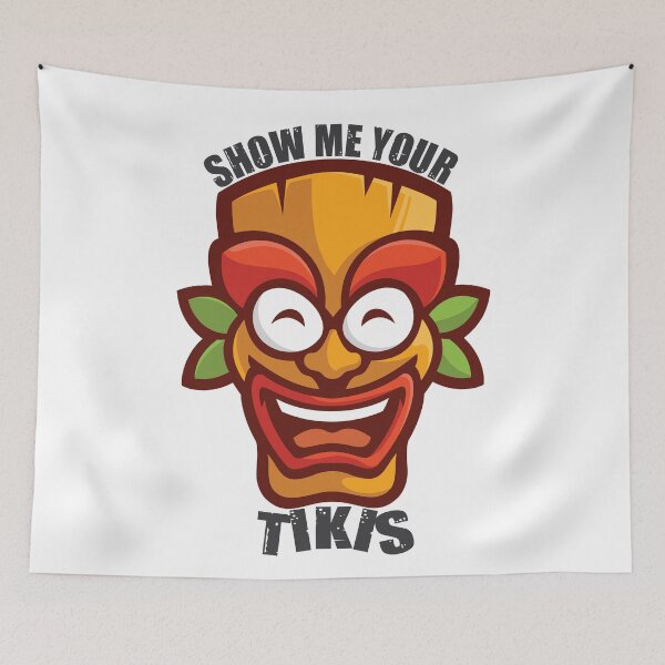 Item preview, Show me your Tikis funny slogan vintage  designed and sold by HStudioPrints.