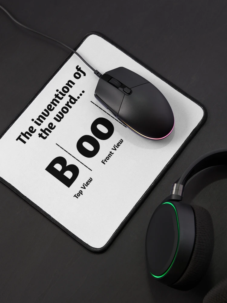 Custom Invention Of The Word Boob Mousepad By Mdk Art - Artistshot