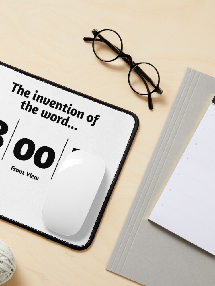 The Invention of the Word Boobs | Mouse Pad