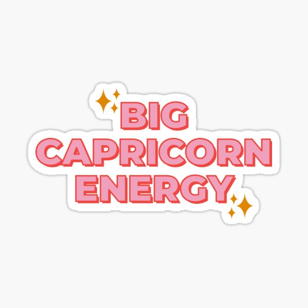Item preview, Big Capricorn Energy, Sticker, Tote Bag, Magnet, Astrology, Horoscope, Capricorn, Sign designed and sold by wildgemstudio.