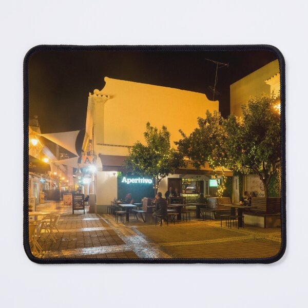 Item preview, Charming Faro Algarve Portugal - Nighttime Dining Under Orange Trees designed and sold by Georgia Mizuleva.