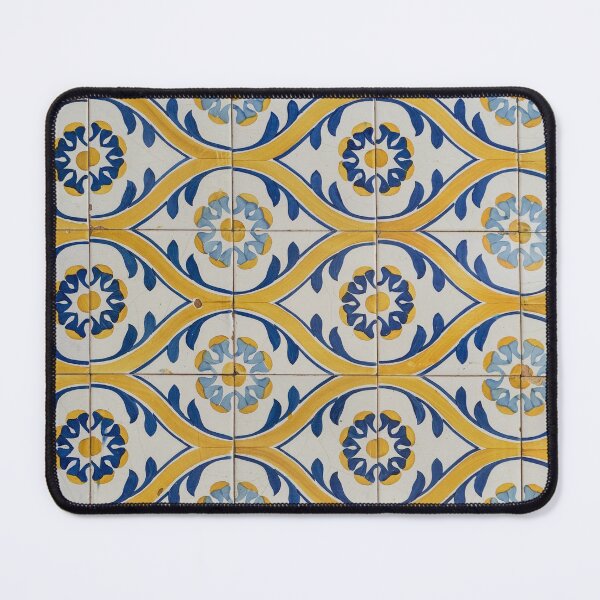 Item preview, Painted Patterns - Azulejo Tiles in Blue and Yellow - Horizontal Variant designed and sold by Georgia Mizuleva.