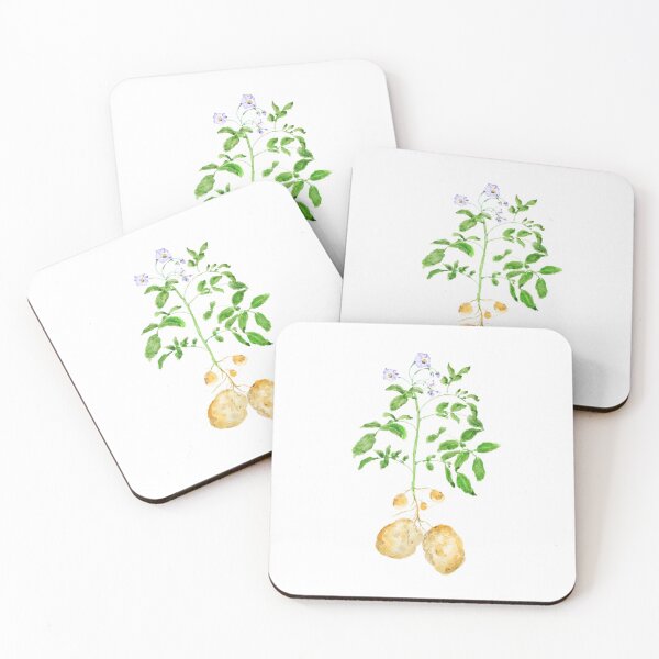 Item preview, hand painted potato plant watercolor  designed and sold by SelenePaintings .