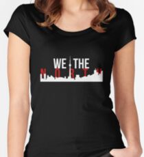 Raptors We The North Toronto Skyline Women's Fitted Scoop T-Shirt