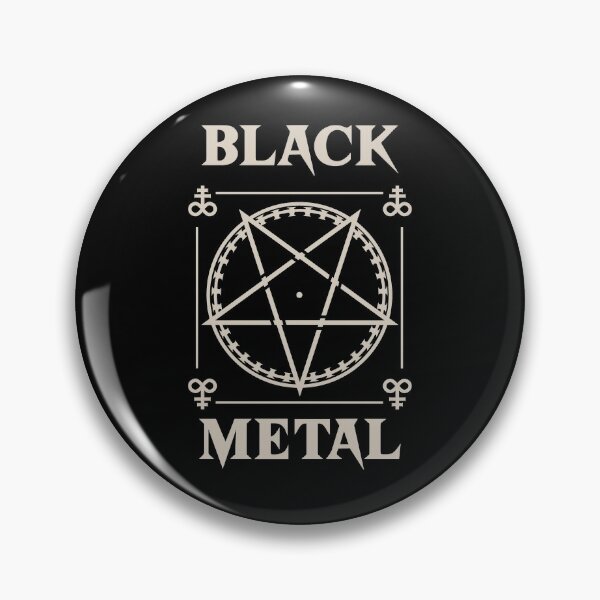 Pin on Black metal