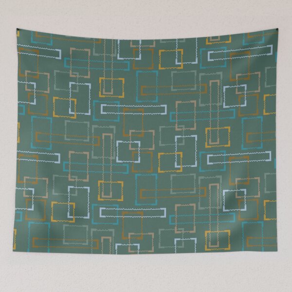Item preview, Sage Green and mustard gold frames designed and sold by FrancesPoff.