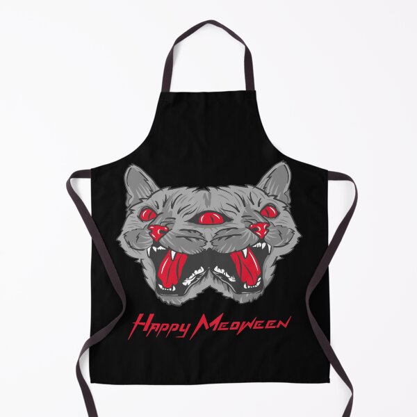 Item preview, Happy Meoween Two Headed Demonic Cat Happy Meoween Halloween Perfect on t-shirts To Stickers designed and sold by LMcDs.
