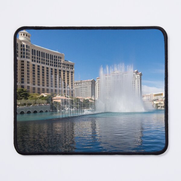 Item preview, Splendiferous Las Vegas Fountains - Caesars Palace Tower Behind a Curtain of Water designed and sold by Georgia Mizuleva.