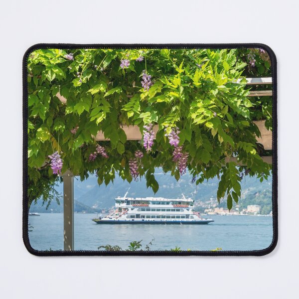 Item preview, Like a Picture in a Picture - Framing the Bellagio Ferry in Blooming Wisteria designed and sold by Georgia Mizuleva.