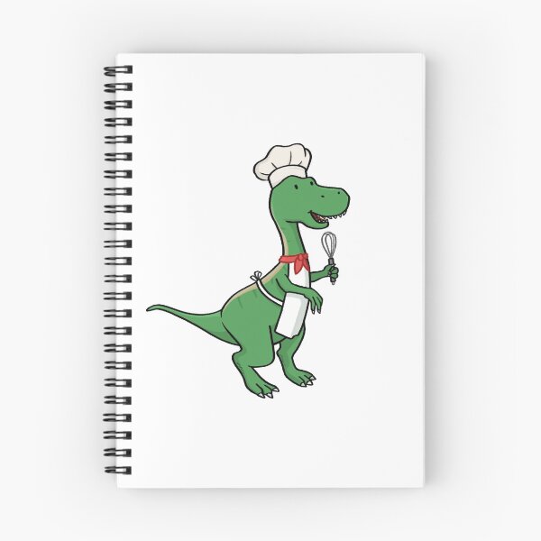 Item preview, Cooking dinosaur cartoon designed and sold by Ashleysnook.
