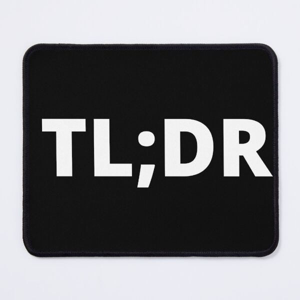 Item preview, TL;DR Too Long Don't Read Internet Slogan Design designed and sold by Viral-Style.