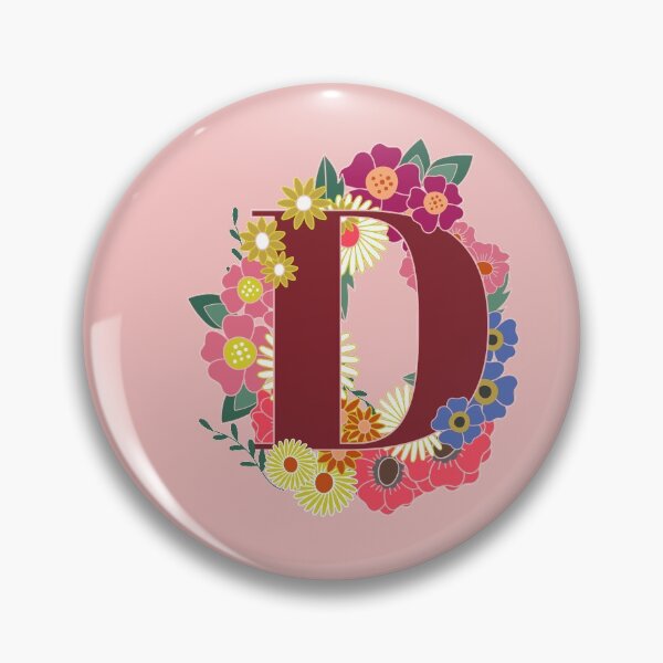 Artikelvorschau, Blumenmonogramm D entworfen und verkauft von ByThaisQ.