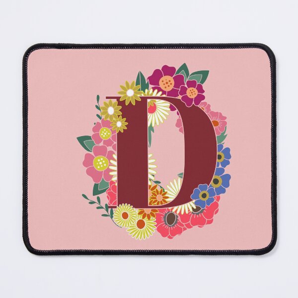 Artikelvorschau, Blumenmonogramm D entworfen und verkauft von ByThaisQ.