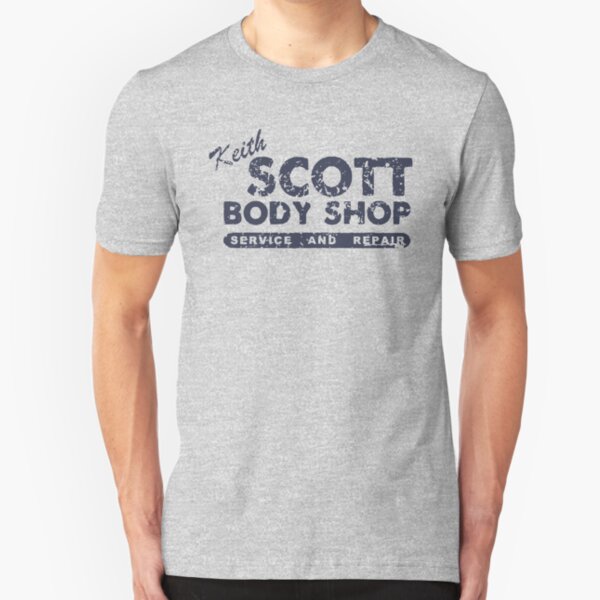 Keith Scott Body Shop Weathered Hoodie – One Tree Hill, Lucas Scott Slim Fit T-Shirt
