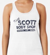 Keith Scott Body Shop verwitterten Hoodie - One Tree Hill, Lucas Scott Tanktop für Frauen