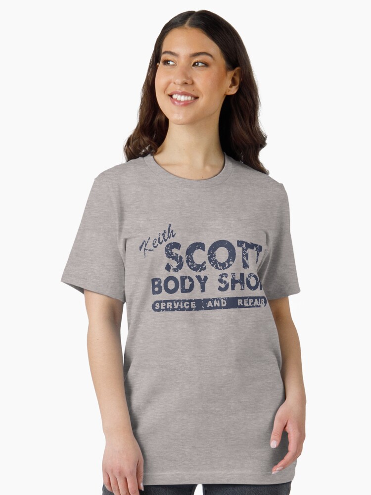 Thumbnail 2 of 7, Essential T-Shirt, Keith Scott Body Shop Weathered Hoodie – One Tree Hill, Lucas Scott designed and sold by fandemonium.