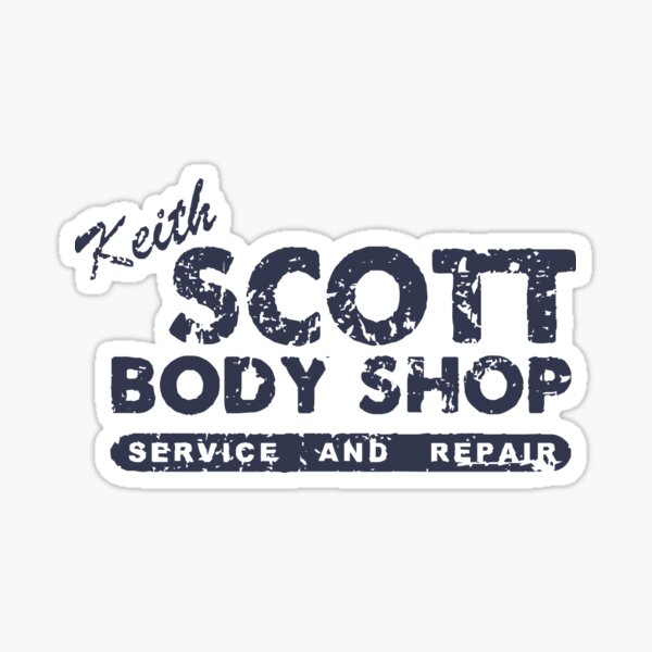 Keith Scott Body Shop Weathered Hoodie – One Tree Hill, Lucas Scott Sticker