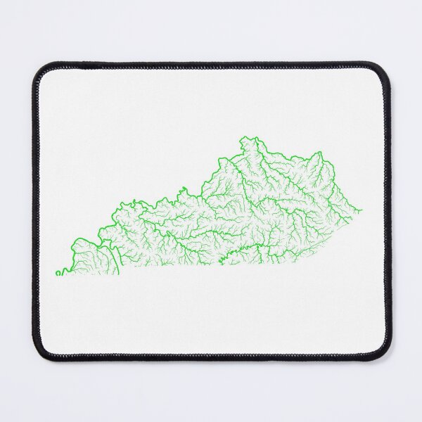 Item preview, Kentucky River Basin Map in Rainbow Colours with White Background designed and sold by GrasshopperGeo.